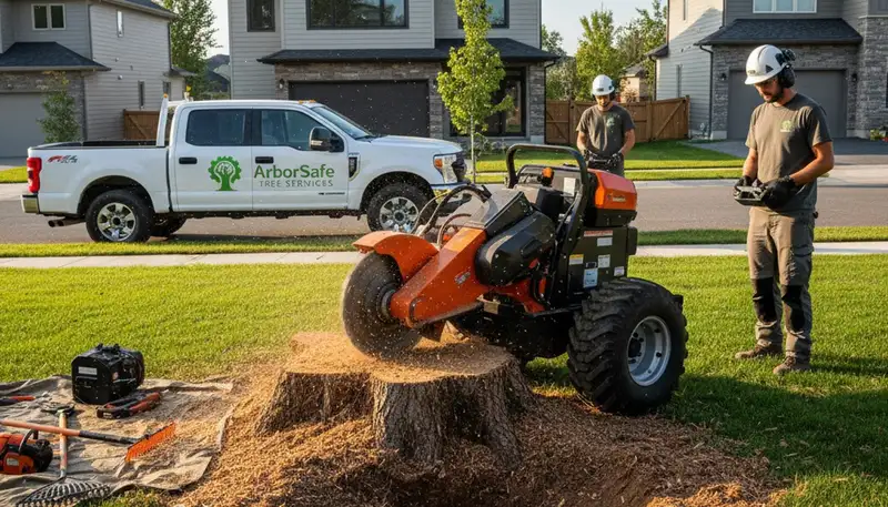 Professional stump removal service in Memphis, TN clearing tree stumps safely and efficiently
